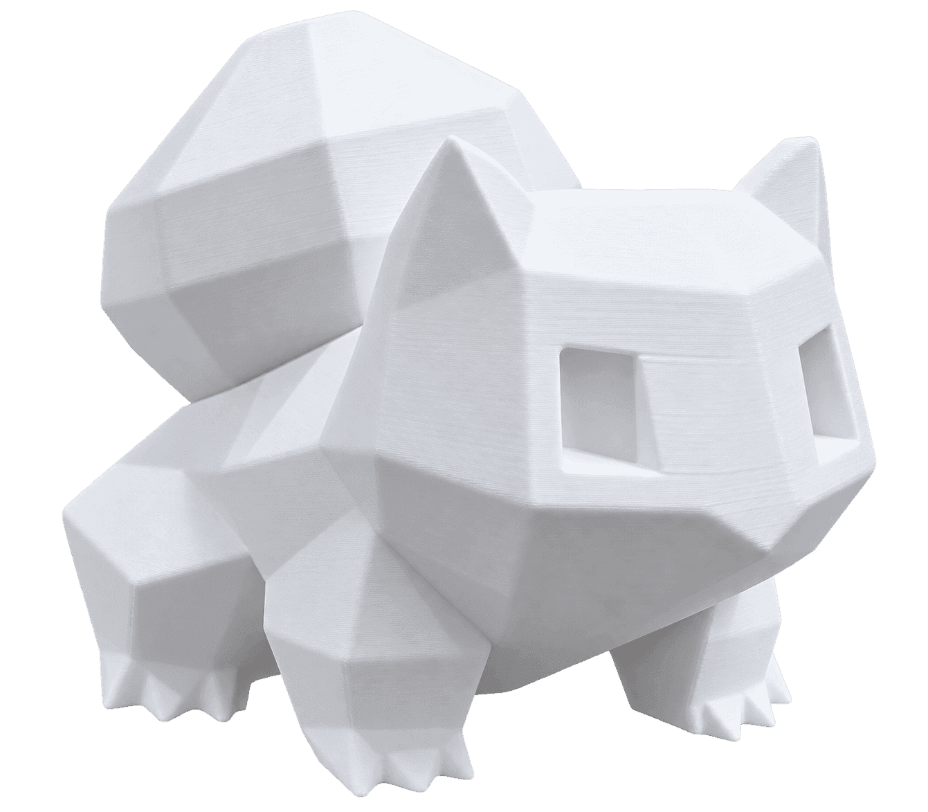 Low-poly Bulbasaur figurine - 3D printing project